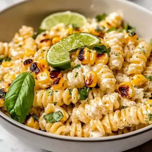Creamy Street Corn Pasta Salad