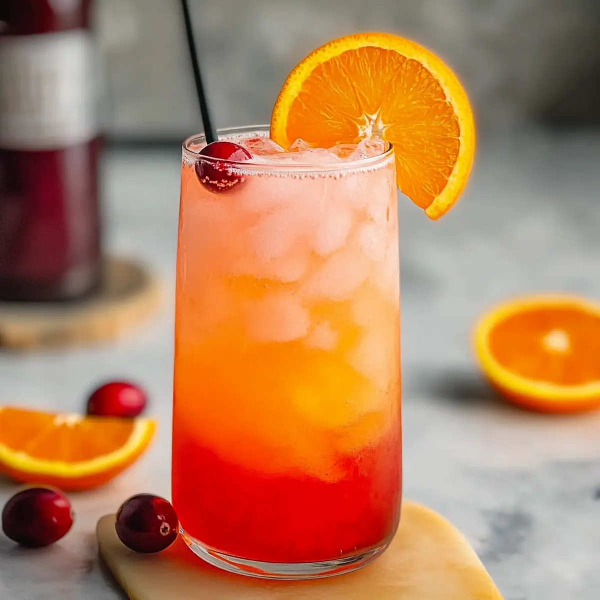 Cranberry Sunrise Mocktail