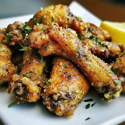 Crispy Baked Lemon Pepper Wings