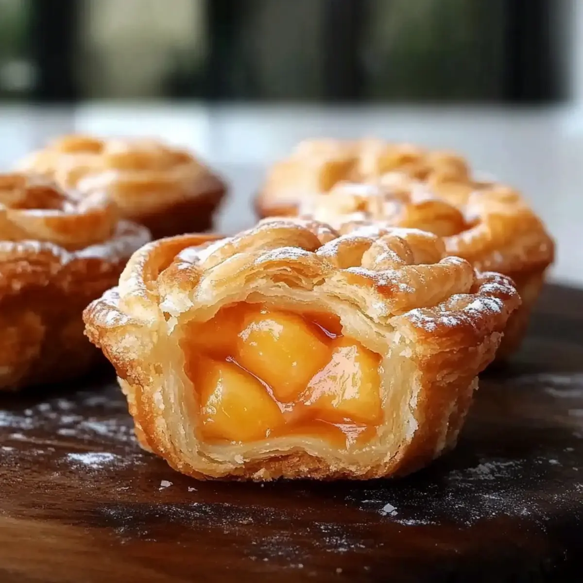 Peach Pie Cruffins