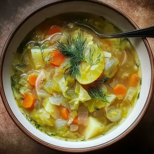 Lemon Dill Cabbage Soup