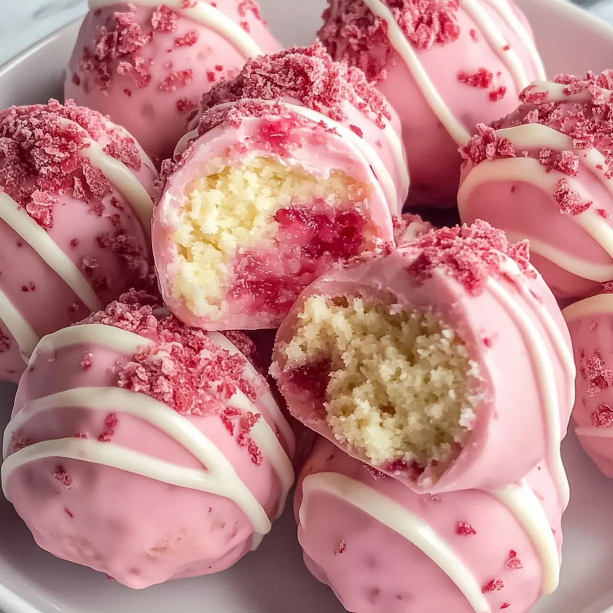 Strawberry Shortcake Truffles