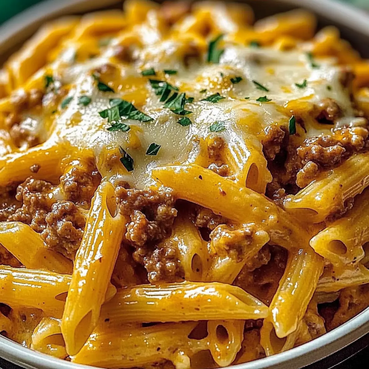 Creamy High Protein Beef Pasta