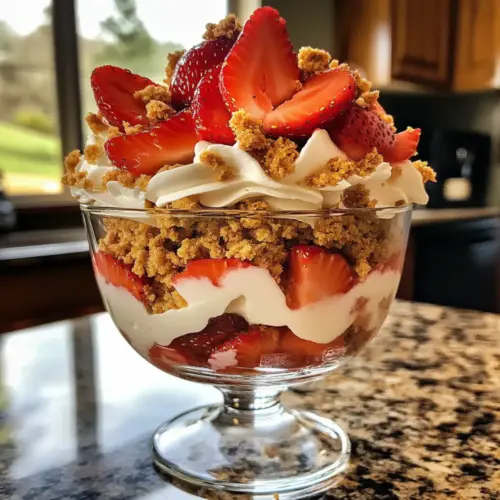 No-Bake Strawberry Cheesecake Parfaits