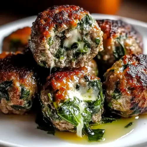 Spinach Garlic Meatballs
