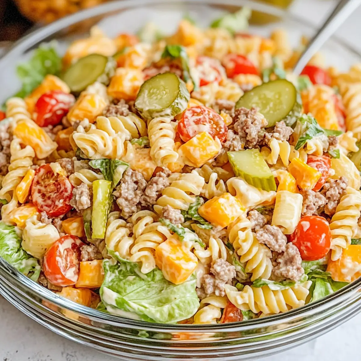 Big Mac Pasta Salad