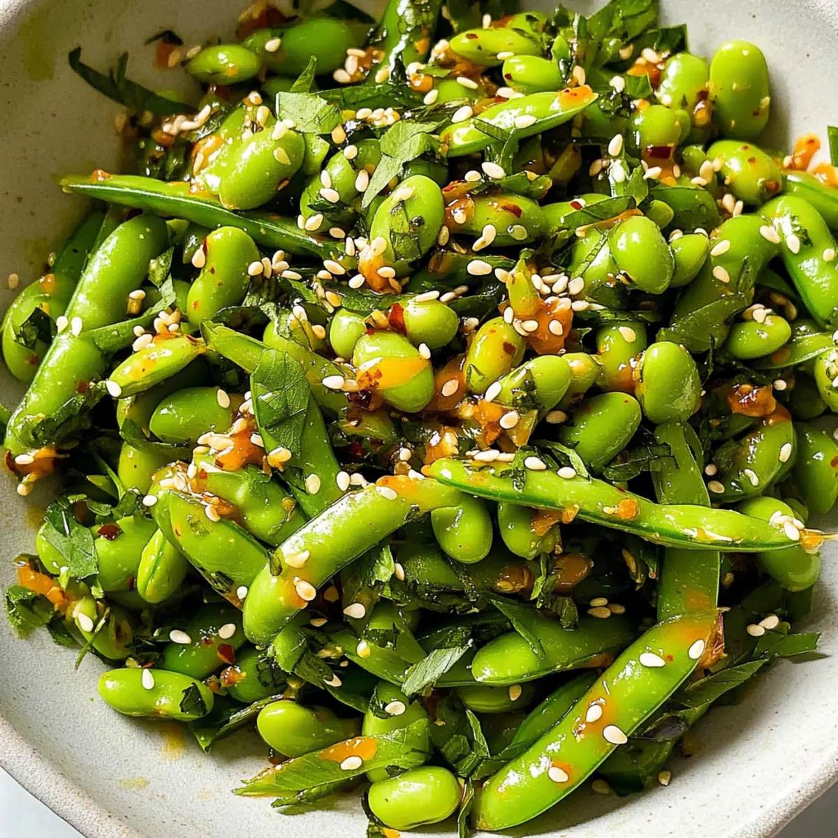Chili Crisp Snap Pea Salad