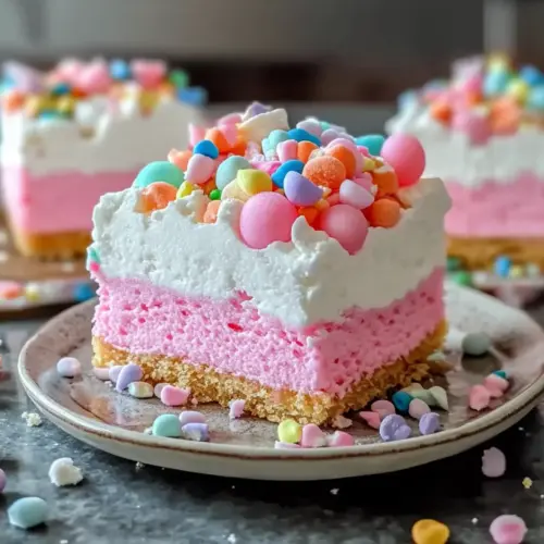 Bubblegum Cloud Slice Dessert