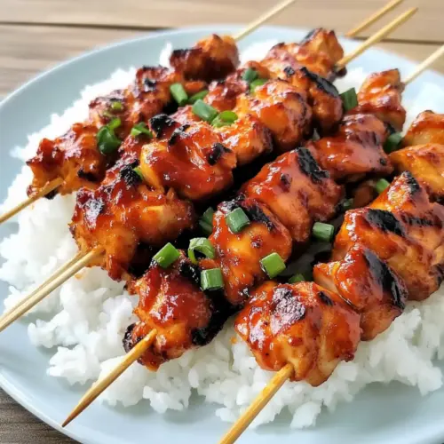 Korean Chicken Skewers