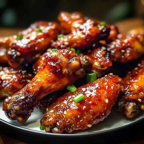 Tangy Crispy Oven-Baked Honey BBQ Chicken Wings