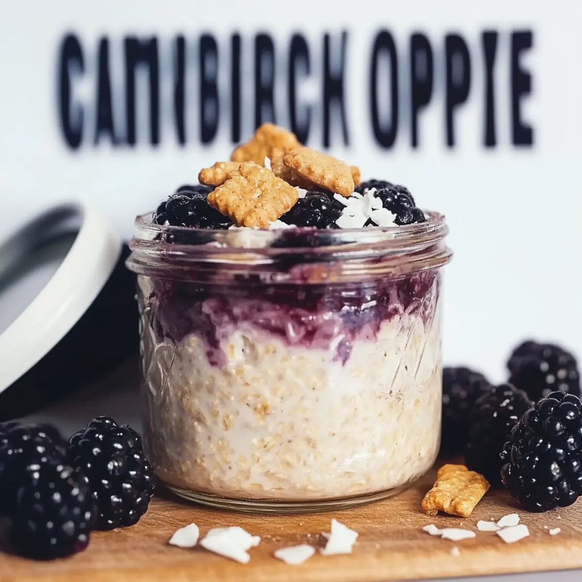 Blackberry Pie Overnight Oats