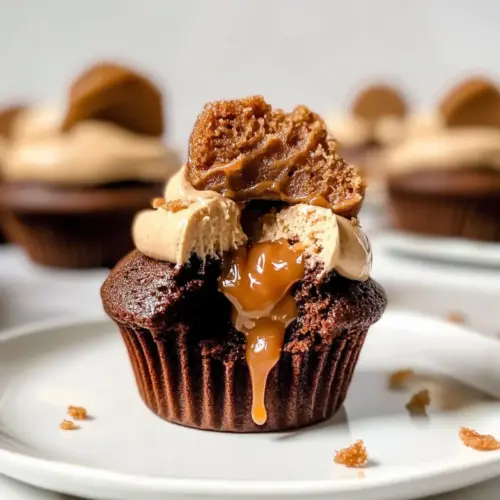 Chocolate Biscoff Cupcakes