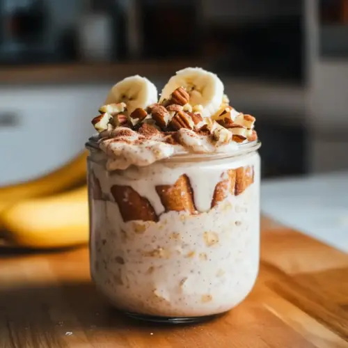 Cinnamon Roll Overnight Oats