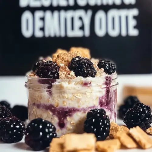 Blackberry Pie Overnight Oats