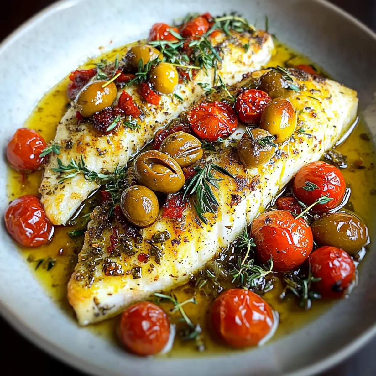 Mediterranean Baked Fish