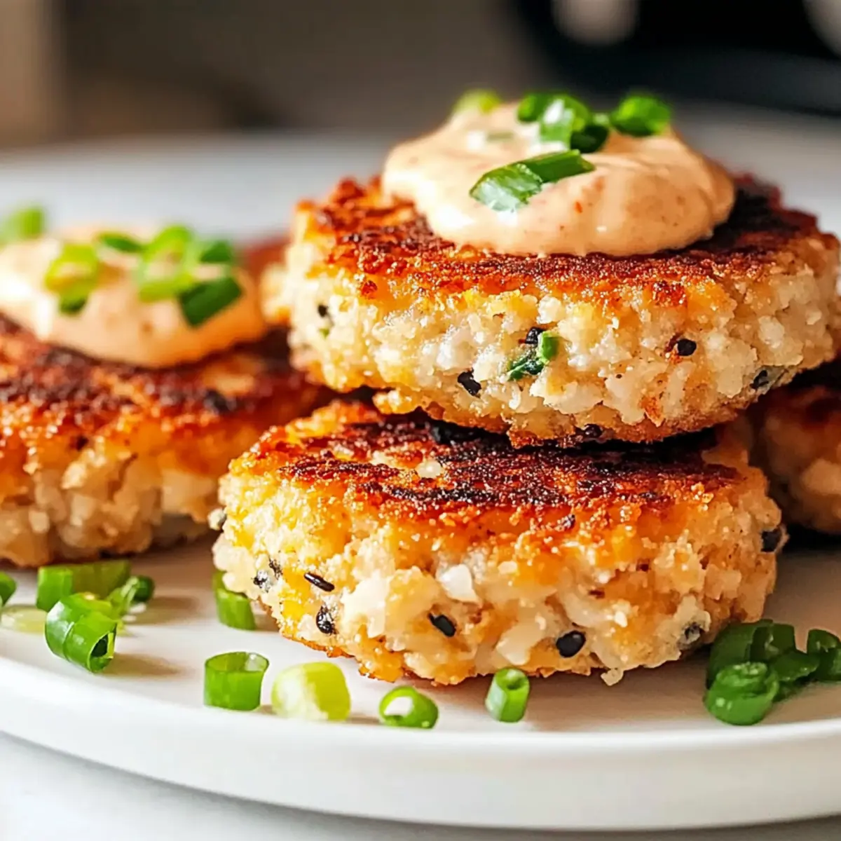 Asian-Style Tuna Cakes with Spicy Mayo
