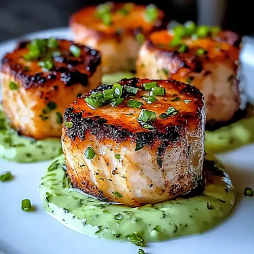 Salmon Balls Avocado Sauce