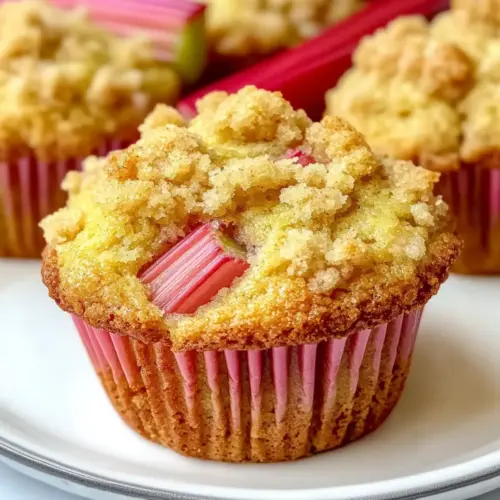 Quick Rhubarb Muffins