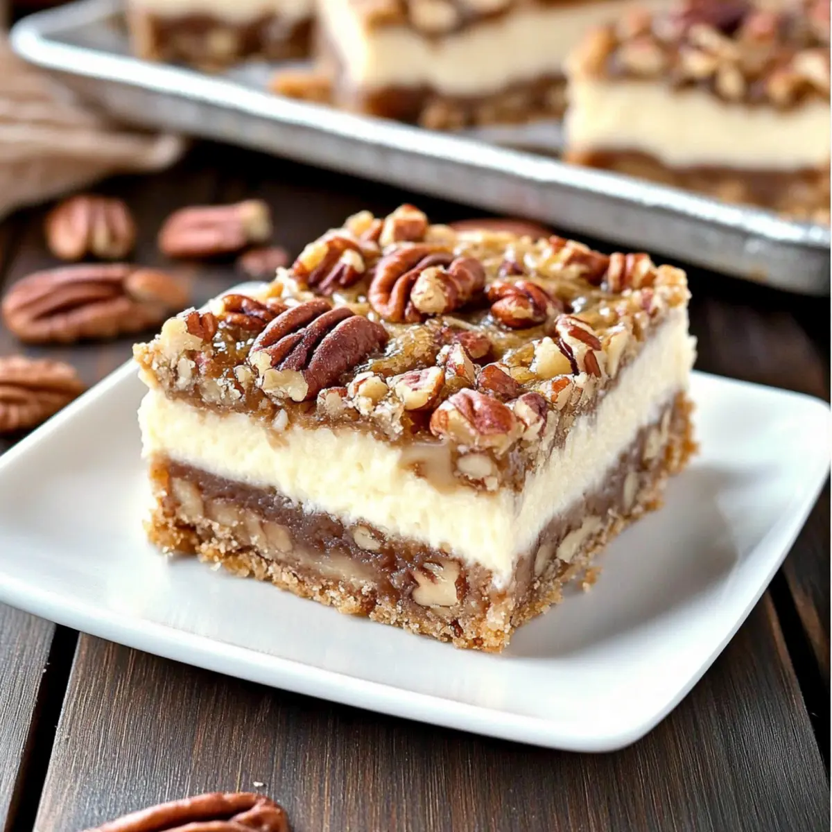Pecan Pie Cheesecake Bars