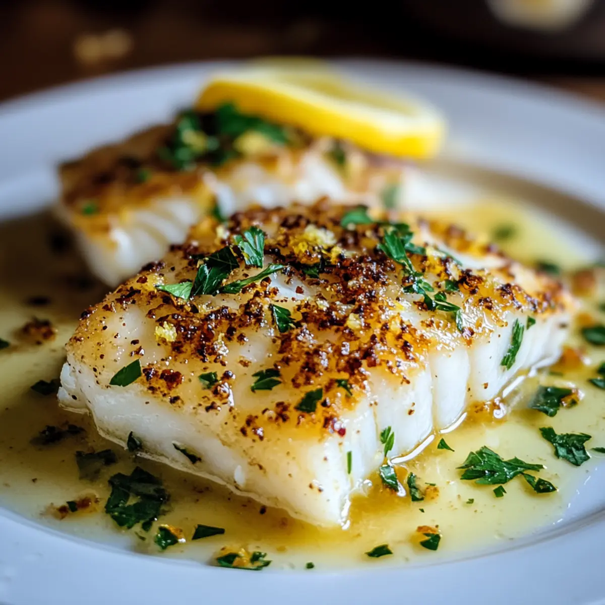 Lemon Garlic Butter Cod