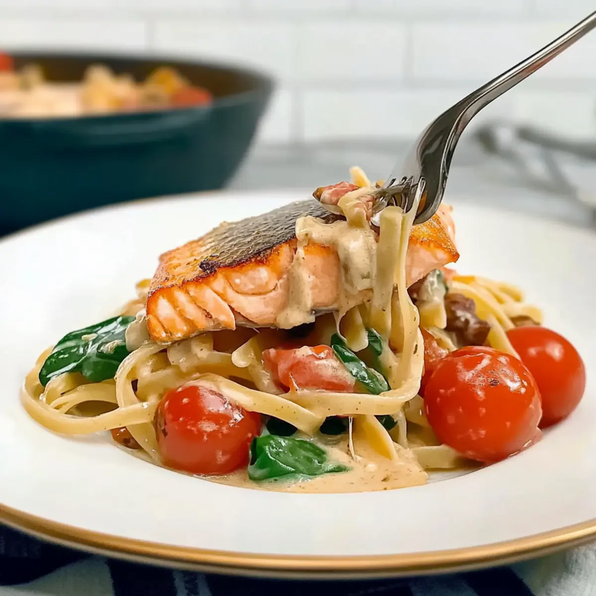 Tuscan Salmon Pasta