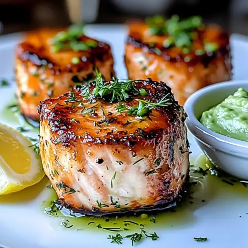 Salmon Balls Avocado Sauce