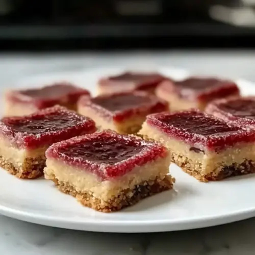No Bake Rhubarb Cheesecake Squares