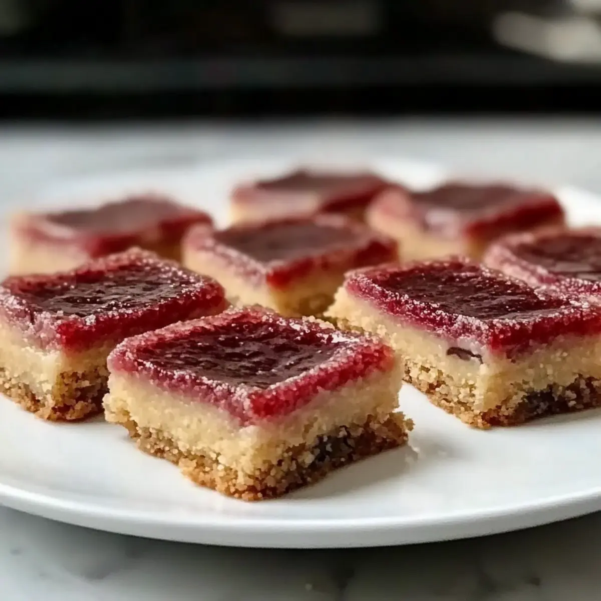 No Bake Rhubarb Cheesecake Squares