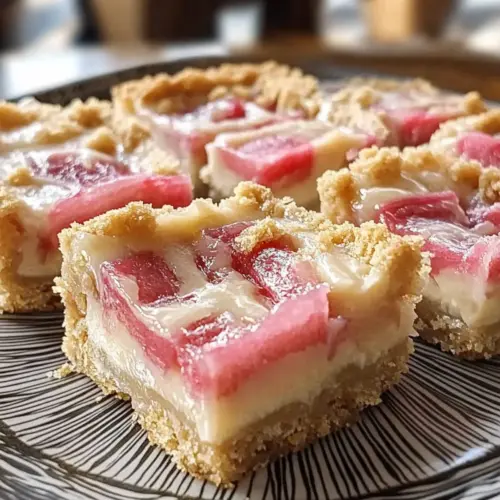 Rhubarb Custard Bars