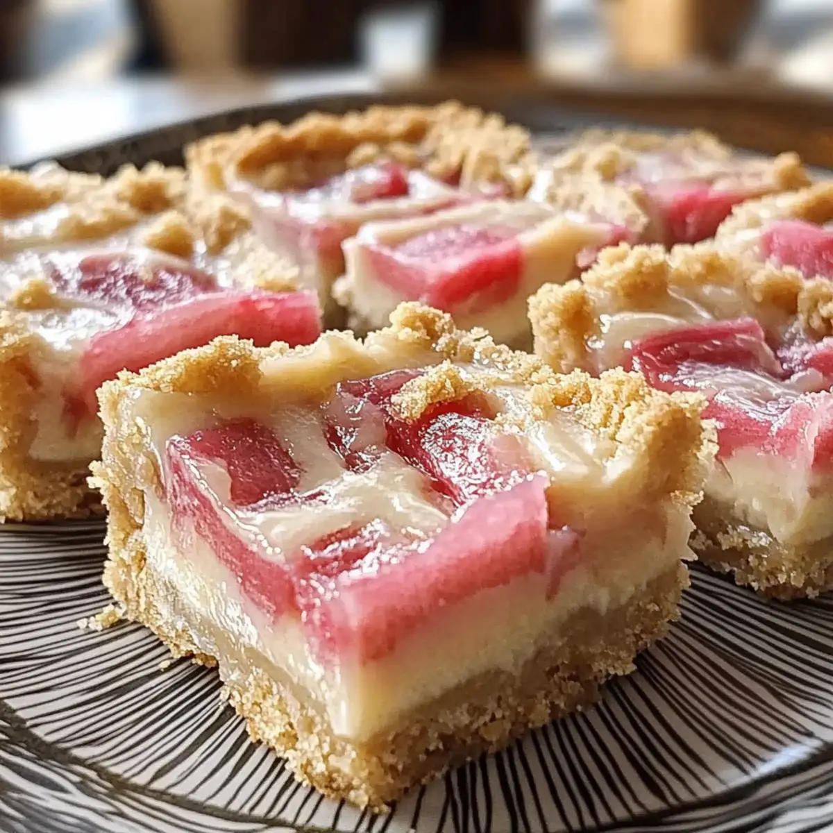 Rhubarb Custard Bars
