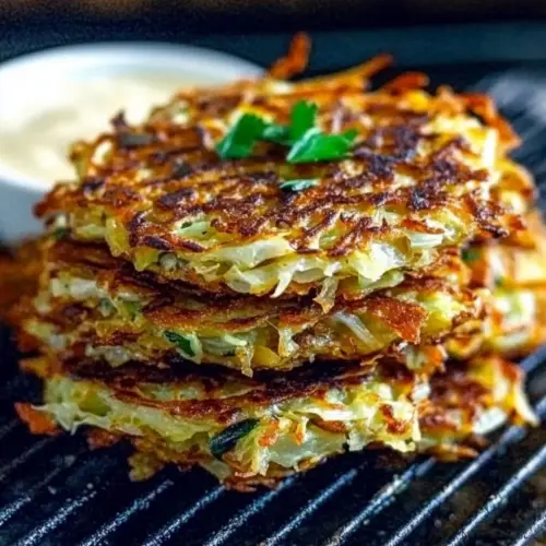 Cabbage Fritters | Crispy Fried or Oven Baked Patties