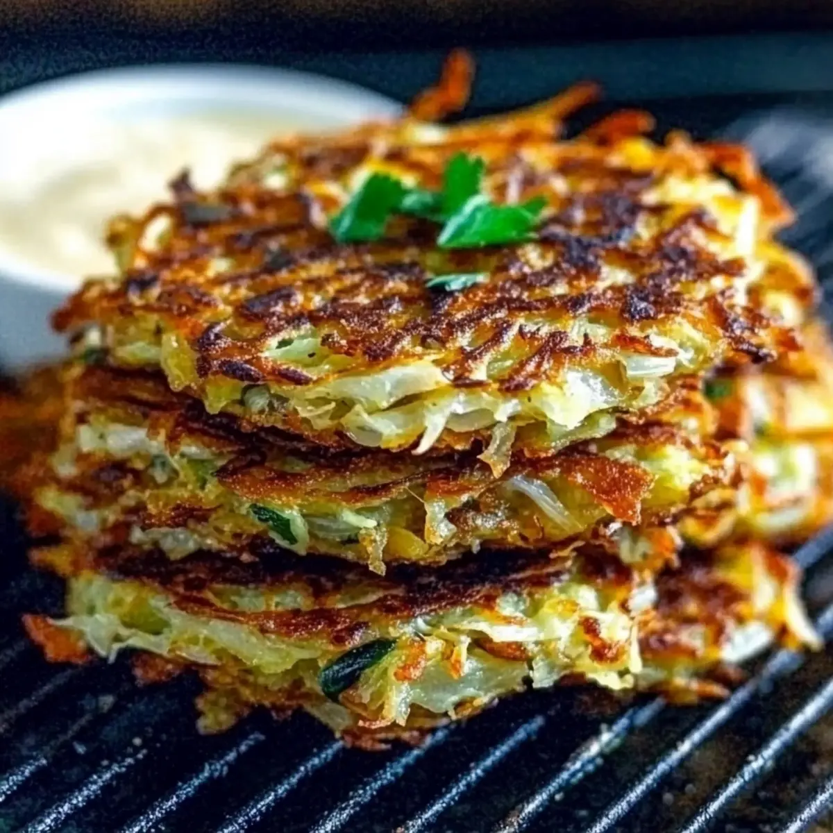 Cabbage Fritters | Crispy Fried or Oven Baked Patties