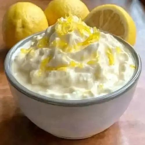 Lemon Cottage Cheese Pudding