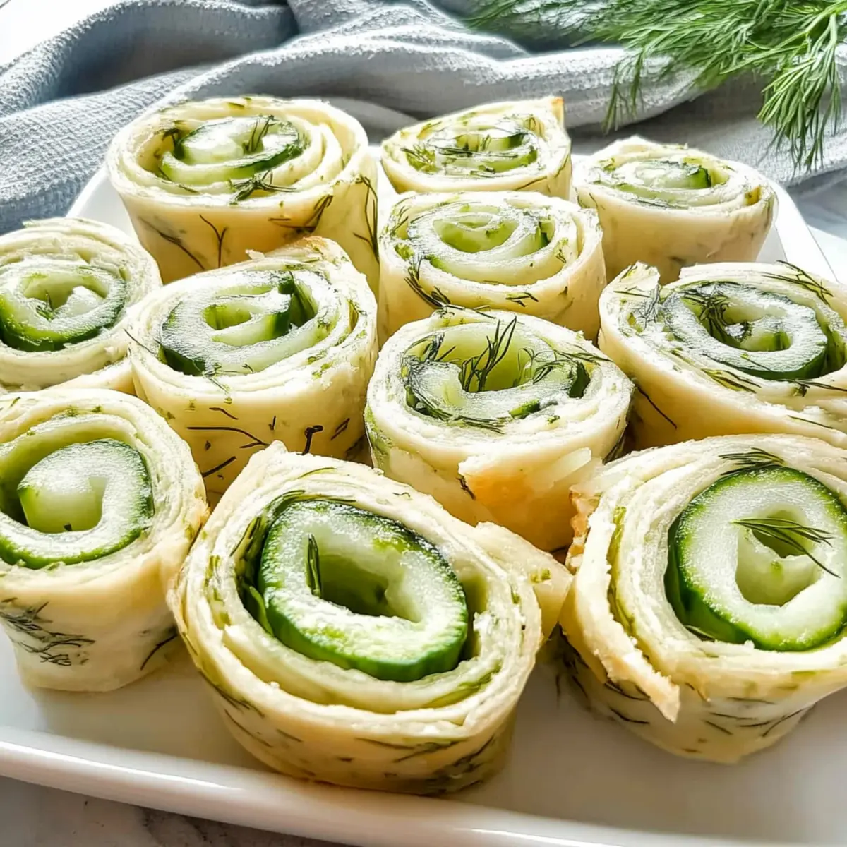 Cucumber Dill Pinwheels