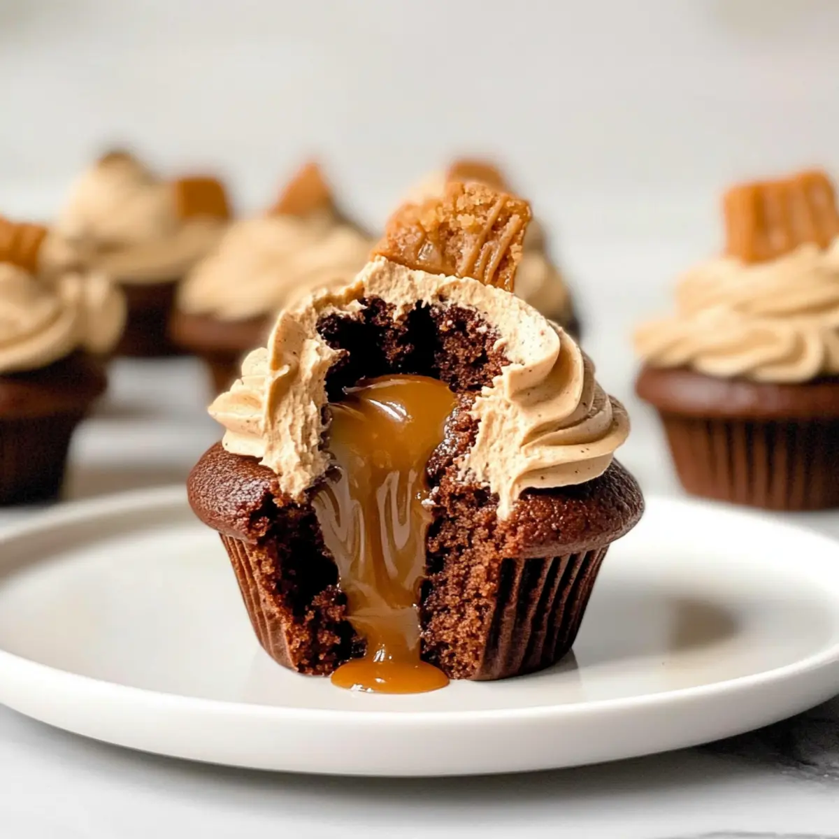 Chocolate Biscoff Cupcakes