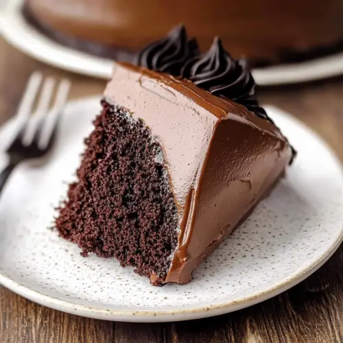 Dark Chocolate Mousse Cake
