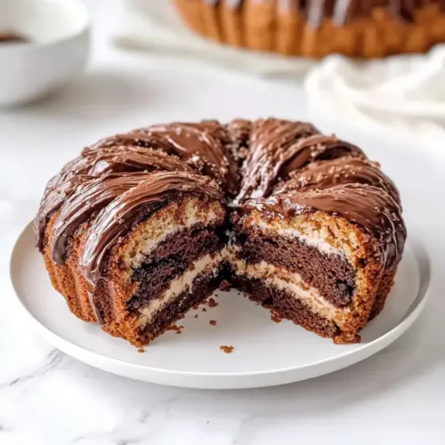Cocoa and Nutella Yeast Cake