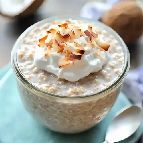 Coconut Cream Pie Overnight Oats