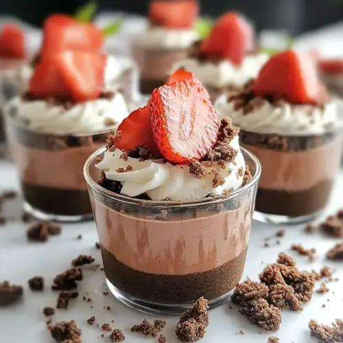 Creamy No-Bake Chocolate Cheesecake Cups