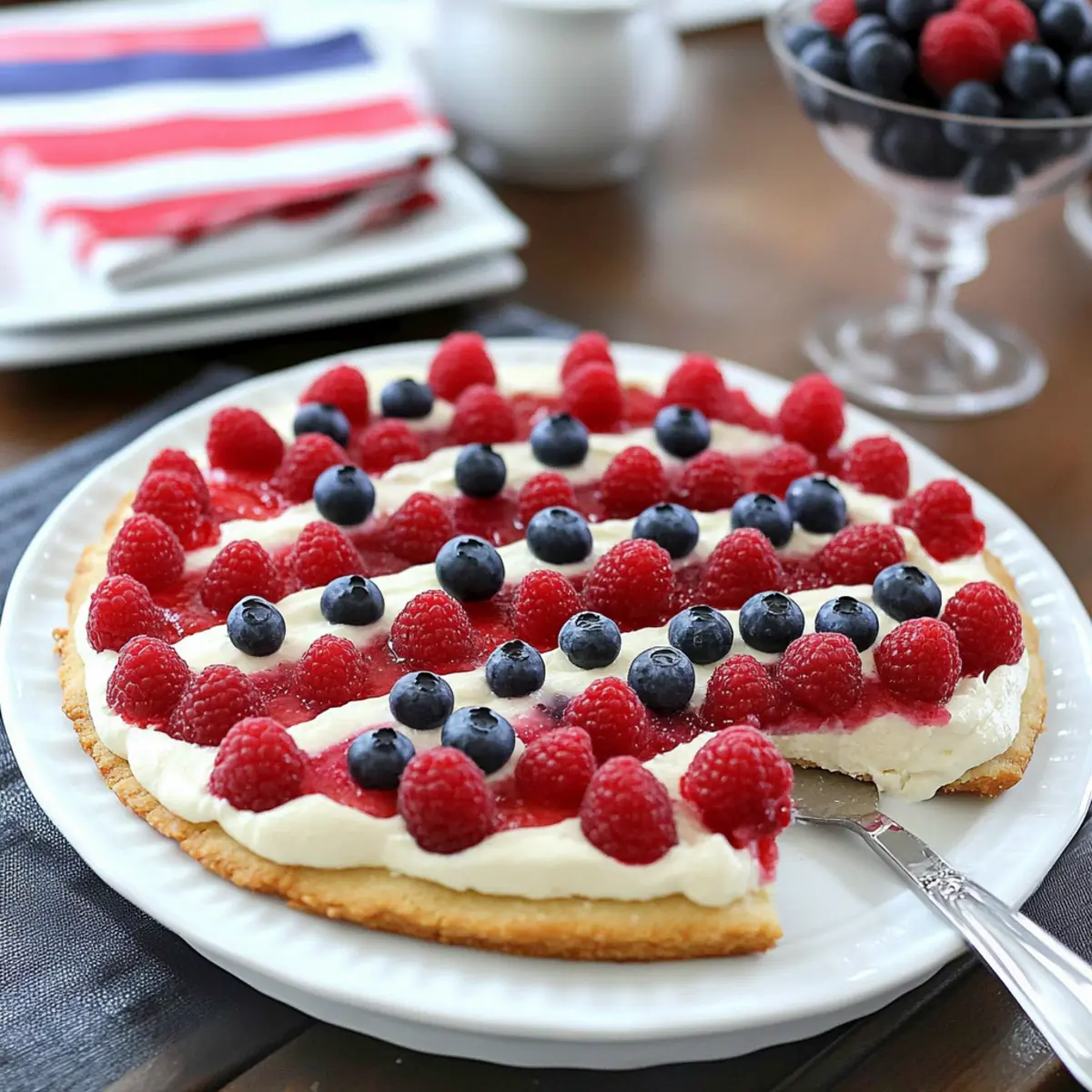 American Flag Fruit Pizza