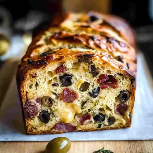 Olive, Bacon and Cheese Bread