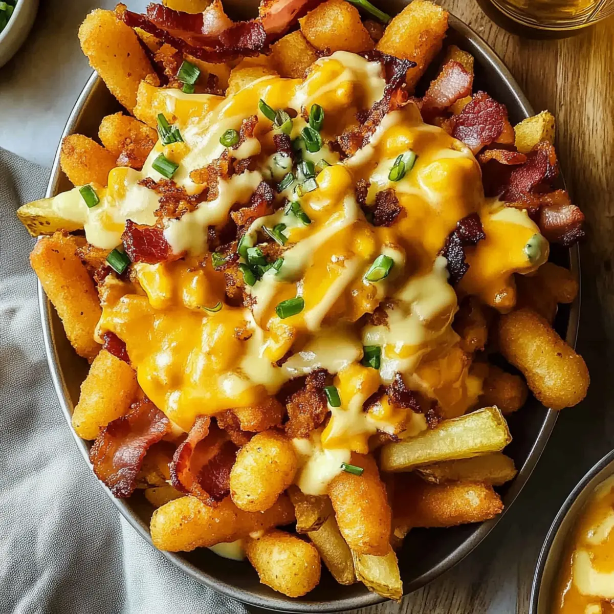 Breakfast Poutine with Hollandaise Sauce