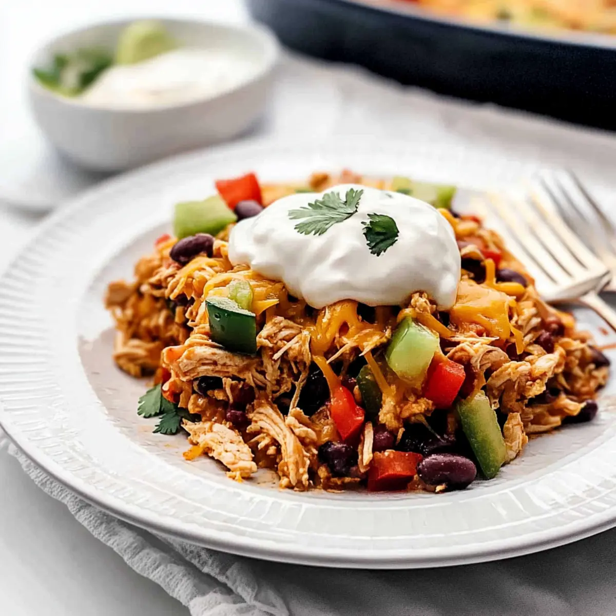Chicken Burrito Casserole