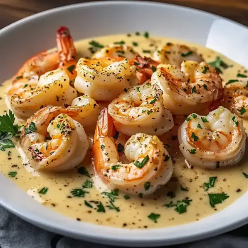 Creamy Garlic Prawns