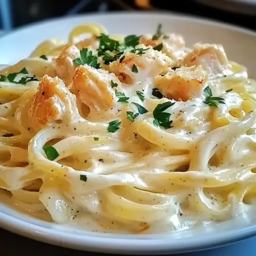 Crab Fettuccine Alfredo