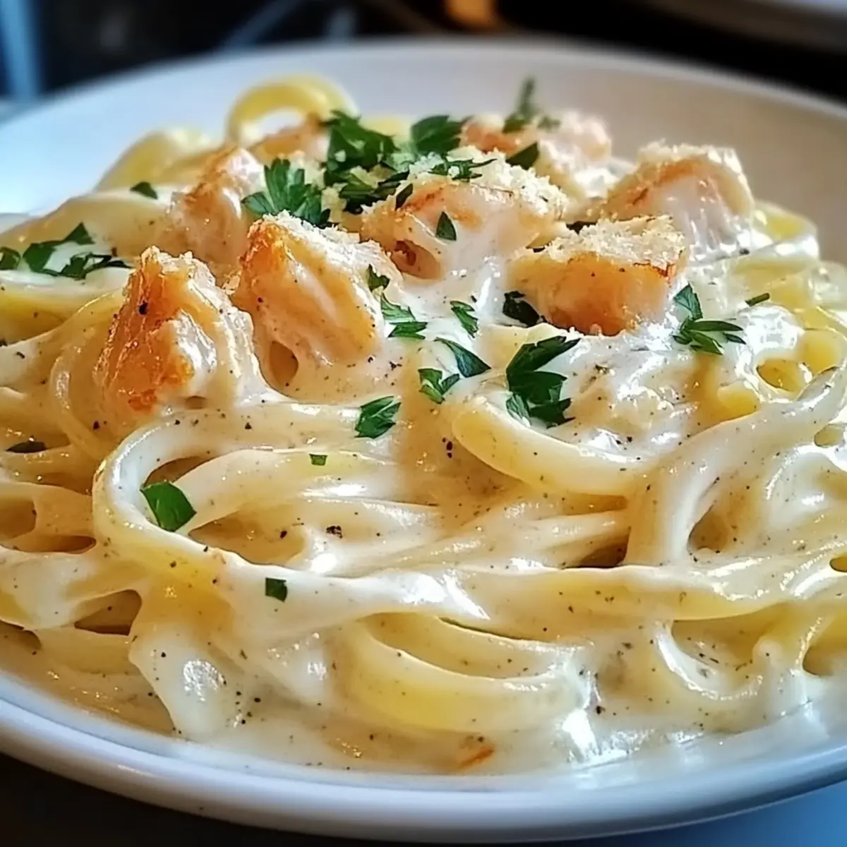 Crab Fettuccine Alfredo