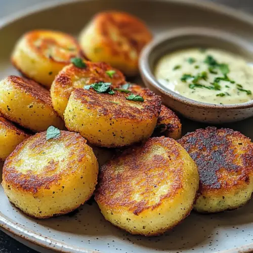 Crispy Caribbean Yucca Cakes with Garlic-Lime Mojo