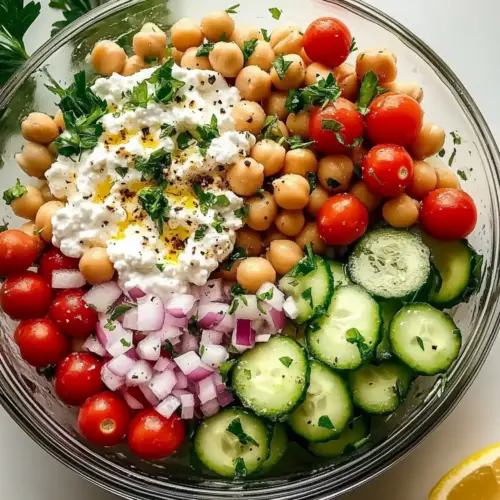 Cottage Cheese Chickpea Salad