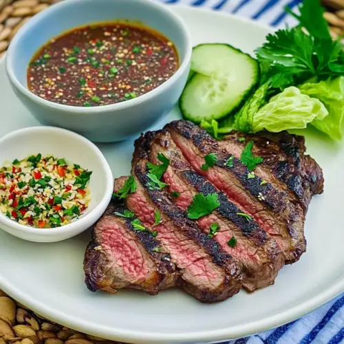 Crying Tiger Beef with Nam Jim Jaew Sauce