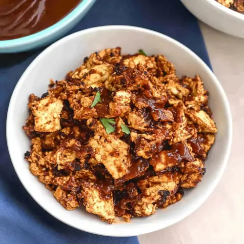 Baked BBQ Shredded Tofu